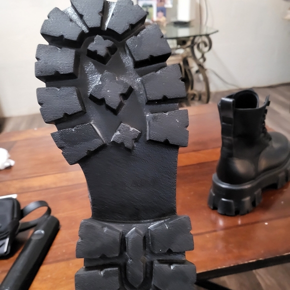 Prada Monolith Leather and Re-Nylon Boots with Pouch - Picture 13 of 16